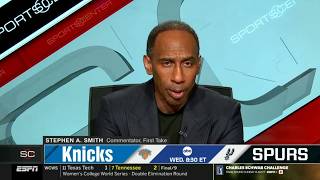 "Brunson should fear "a alien" Wemby" - Stephen A. Smith on Knicks vs. Spurs in the NBA Finals
