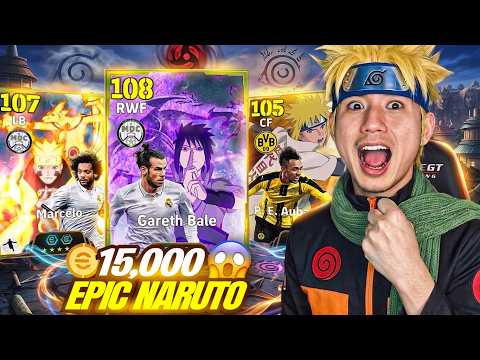 15,000 Coins New Bale + Aubameyang + Marcelo Epic  Worldwide Naruto Pack opening in efootball 26 thumbnail
