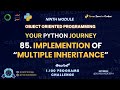 Multiple Inheritance in Python Explained | Your Python Journey – 100 Programs [OOP Series]