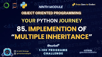 Multiple Inheritance in Python Explained | Your Python Journey – 100 Programs [OOP Series]