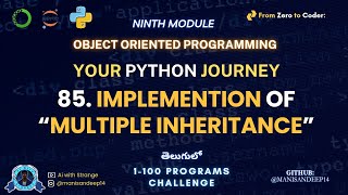 Multiple Inheritance in Python Explained | Your Python Journey – 100 Programs [OOP Series]