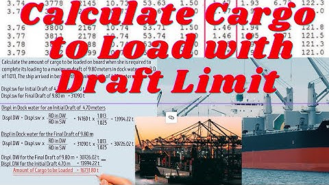 Calculate Cargo to Load with Draft Limit ll Determine Final Draft Given the Cargo to Load