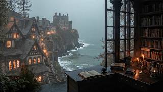 Writing Letters in a Gothic Seaside Library | Dark Academia for Forgotten Thoughts and Quiet Reading