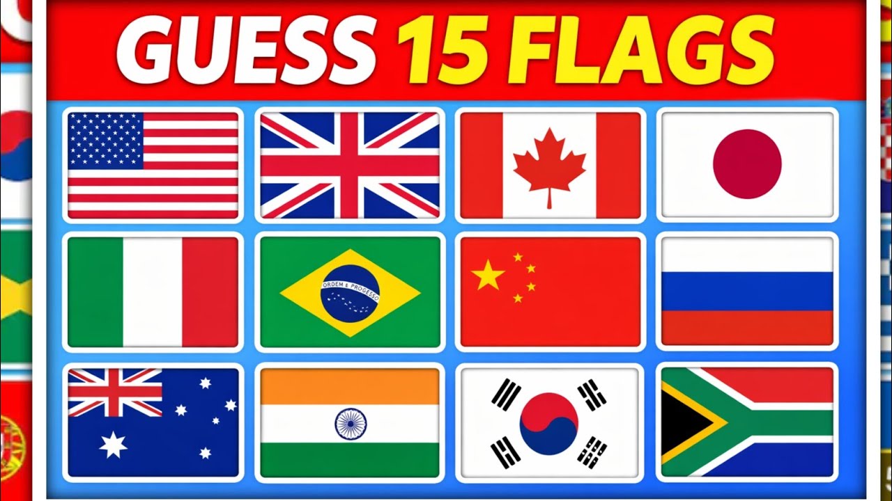 Guess The Country By The Flag | 🤔 🚩 | World Quiz | Quiz By DH 