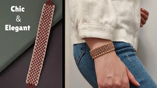 Create This Elegant Macrame Bracelet | The Final Look Is Amazing