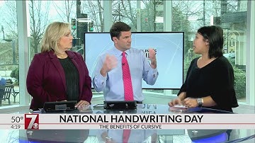 #7Education - National handwriting day! How is your handwriting? Can you write cursive?