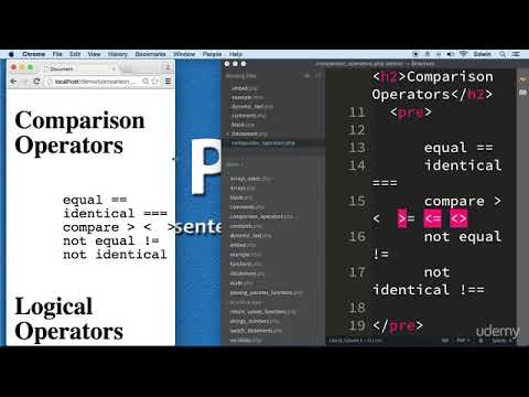 2  Comparison & Logical Operators - CONTROL STRUCTURES - PHP  - BECOME A PHP MASTER - CMS PROJECT