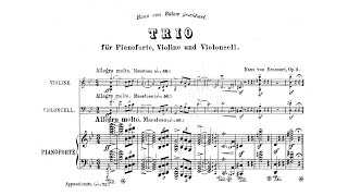 Hans Bronsart von Schellendorff – Piano Trio, in G minor