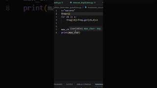 max character python interview question ✅👍💯