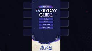 9th April Guide for #afkjourney | #dreamrealm #duratrials #contess #hepler