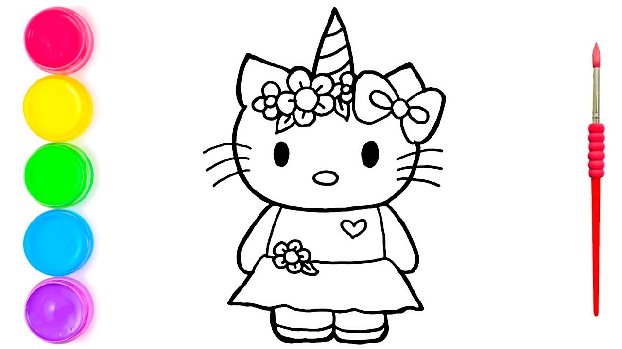 Hello kitty : Desenhos para colorir, Vídeos para crianças, Leia