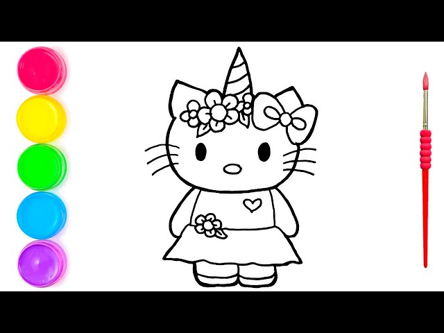 COMO DESENHAR HELLO KITTY UNICÓRNIO