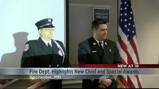 Rochester Fire Department highlights new Chief and hands out special awards