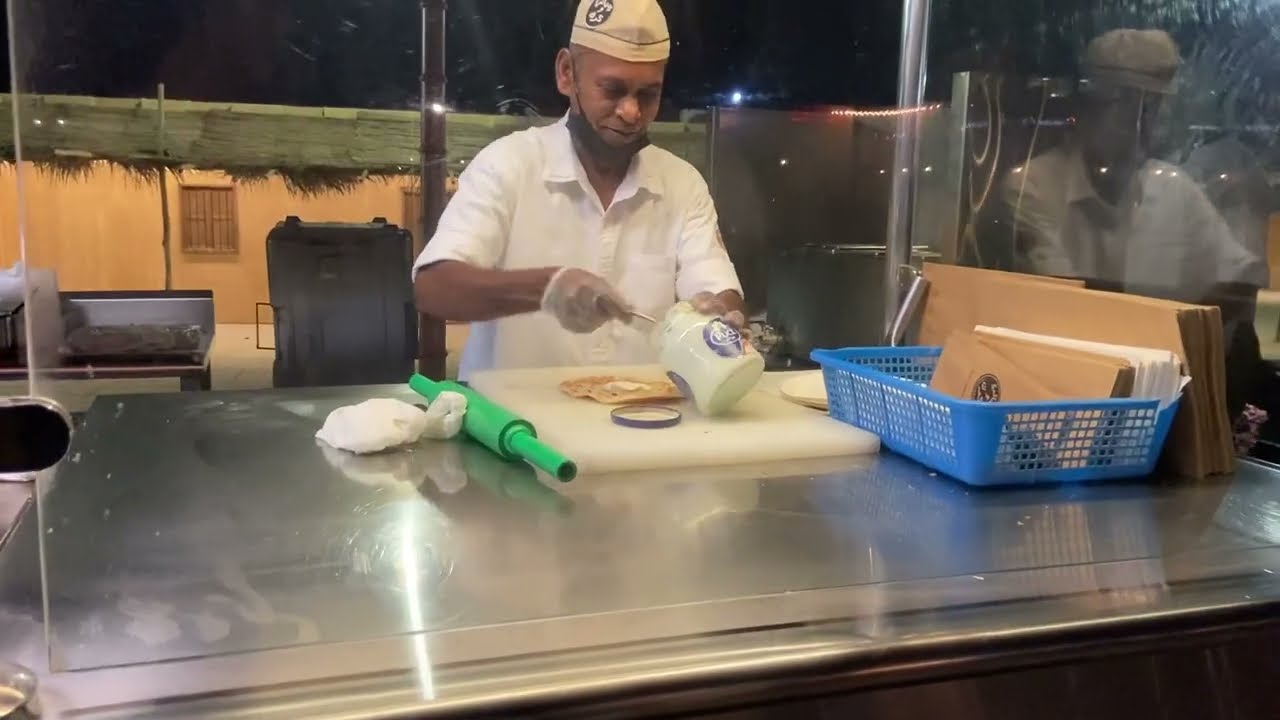 Making Paratha at Katara Cultural Village in Qatar 2022 Before FIFA world cup