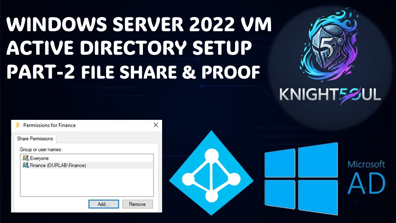 Windows Server 2022 VM File Sharing and Domain Login Part 2 - YouTube