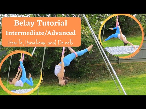 Belay Tutorial || Aerial Yoga || Intermediate/Advanced Level