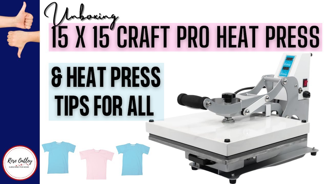 HEAT PRESS NATION CRAFTPRO PINK HEAT PRESS UNBOXING AND REVIEW: MY HUSBAND  SURPRISED ME! 