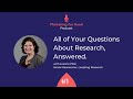 EP.1 | All of Your Questions About Research, Answered with Joanne Pillai from Leapfrog Research