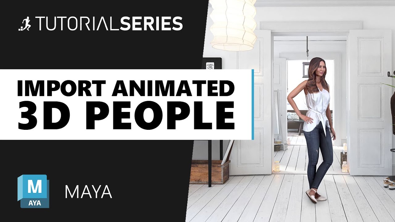 How to import animated 3D People into Maya | Renderpeople Tutorial ...