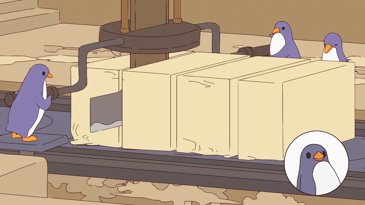 Mini Penguins Make Giant Soap & Bathe for Three Months (animated