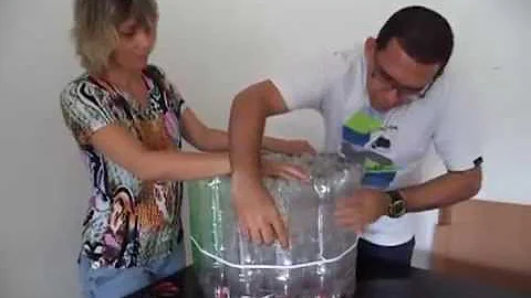 Como fazer mini puff de garrafa pet?