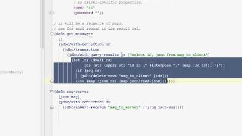 Zombunity MUD: clojure.java.jdbc and HSQLDB