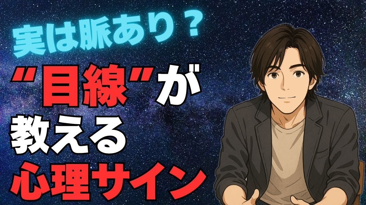 実は脈あり？“目線”が教える心理サイン