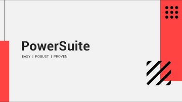 PowerSuite Introduction