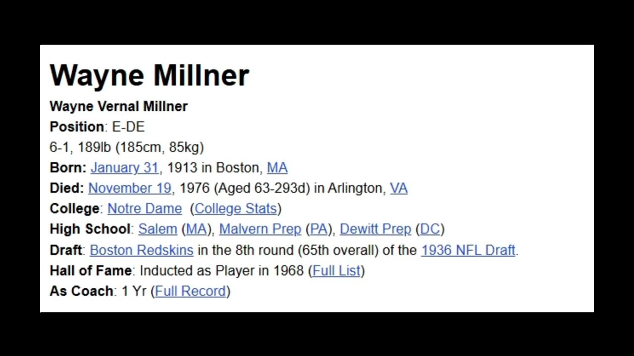 NFL Playoff Touchdown History #26 Wayne Millner