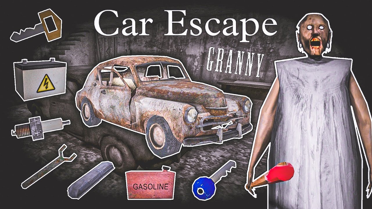GRANNY 1 CAR ESCAPE FULL GAMEPLAY | GRANNY CHAPTER 1 | - YouTube