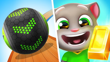 Going Balls Vs Talking Tom Gold Run - SpeedRun Gameplay Android, iOS J5A1J9C2P1O5