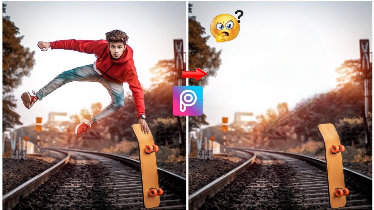 how to use remove option in PicsArt app 
