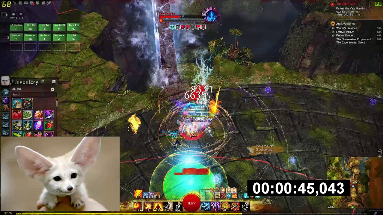 Gw2: [qT] Valeguardian 2:30 Record | Tempest PoV - YouTube Fennec