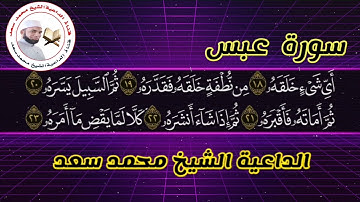 سورة عبس بصوت يريح الأعصاب