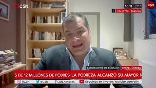 Rafael Correa on C5N: Progressivism will return for justice and equity