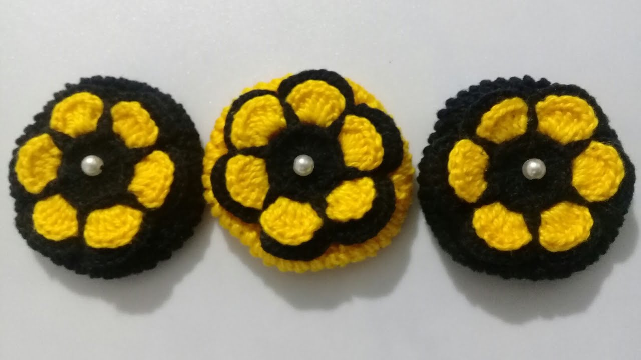 Capa de Crochê Para Botão de Fogão #croche #passoapasso #crochet #cidaartscrochê