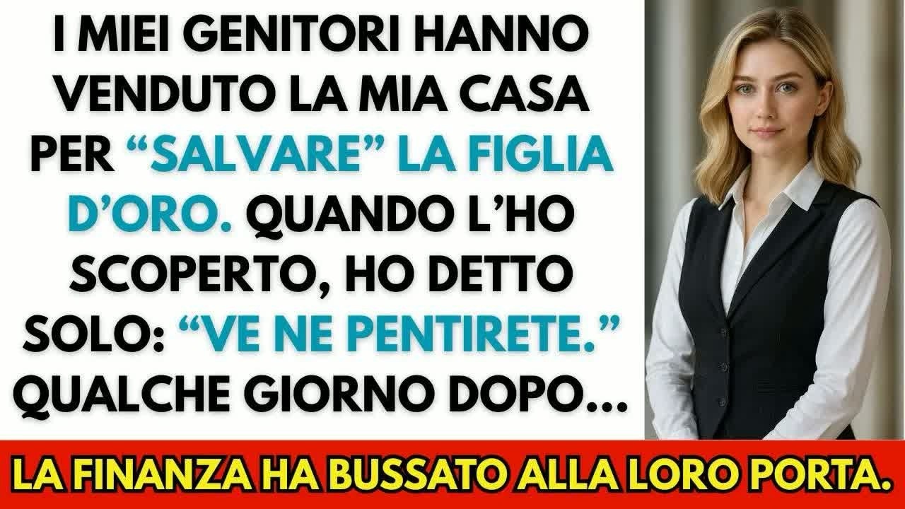 I miei genitori hanno venduto di nascosto casa mia per pagare i debiti di mio fratello