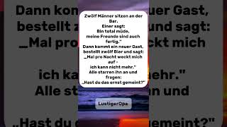 Zwölf Männer an der Bar... 🍻🥱😂 | Witz des Tages #lachen #humor