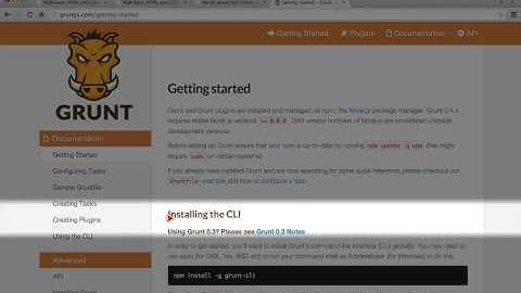 519. How to install Grunt