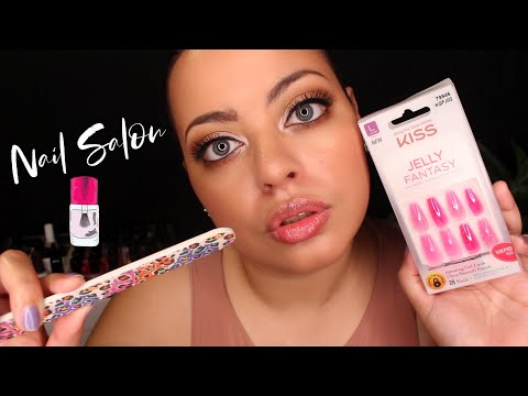 ASMR| Doing Your Nails - Acrylics Manicure & Massage Nail Salon RP