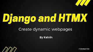 Django + HTMX = The Future of Web Development!