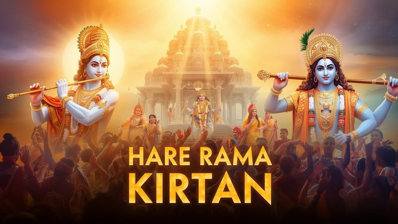 🔴 Hare Rama Hare Krishna Kirtan | Powerful Krishna Bhajan | Peaceful Ram Naam Sankirtan