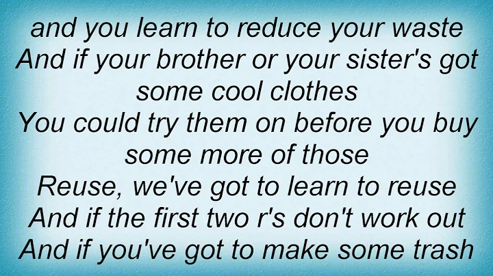 Jack Johnson - The 3 R's Lyrics