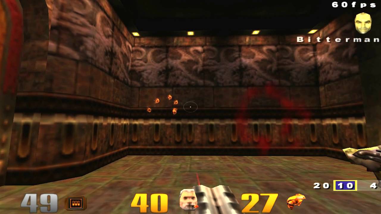 Quake 3 Q3DM8 Brimstone Abbey Nightmare Perfect with Shotgun only 10/0 map Q3 Q3TA