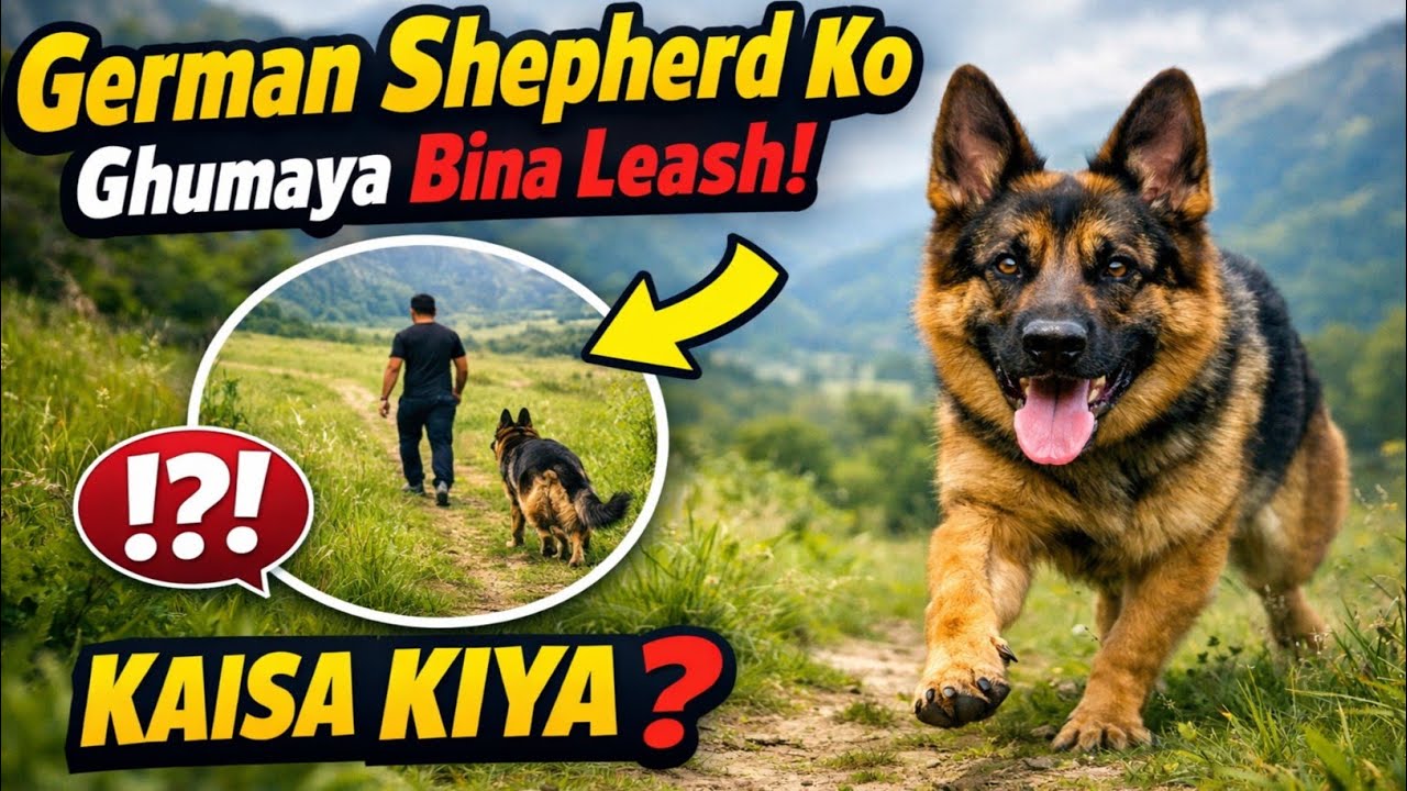 German shepherd को off leash कैसे घुमाए 🐕‍🦺 German shepherd puppies available in Nagpur 💥