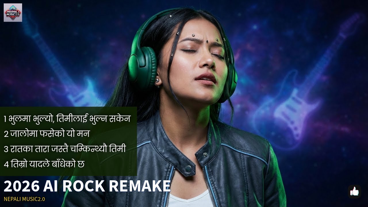 EPIC AI ROCK 🤘] Nepali Evergreen Songs Sound Like THIS in 2026 (Heavy Guitar Remake) 🔥