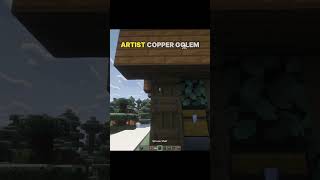 Minecraft Artist Copper Golem Painting Moment