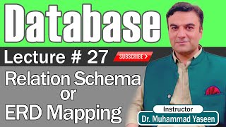 ERD MAPPING to TABLES (Relation Schema)