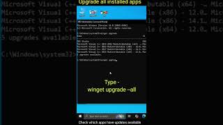 Update ALL Installed Windows Apps with ONE CMD Command ⚡💻 (Pro Trick!) #WindowsTips #PCTips