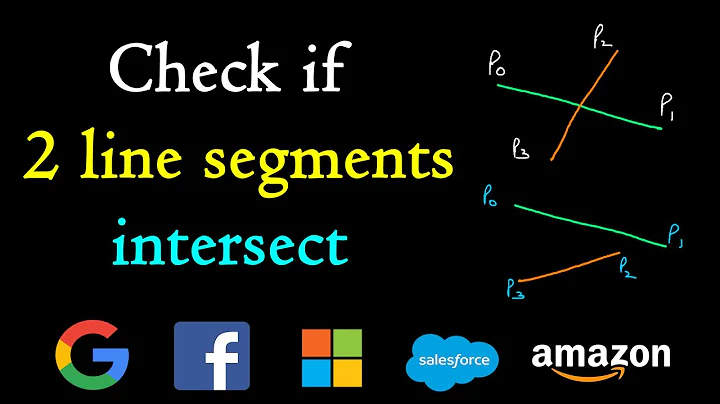 Check if two line segments intersect